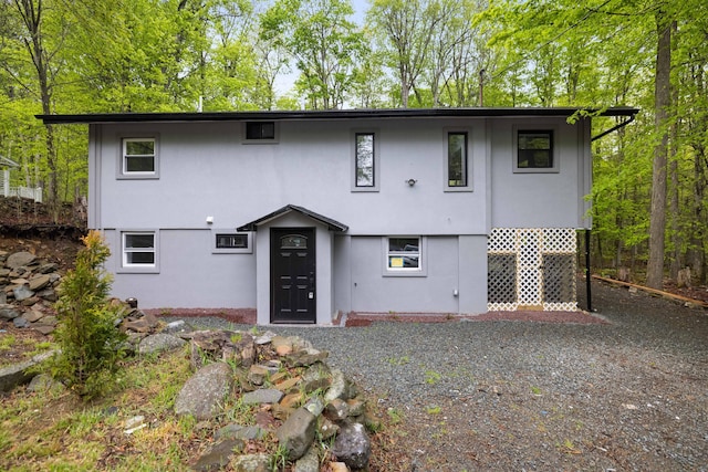1005 Country Place Dr, Coolbaugh Township, PA 18466 - view of front of house with stucco siding