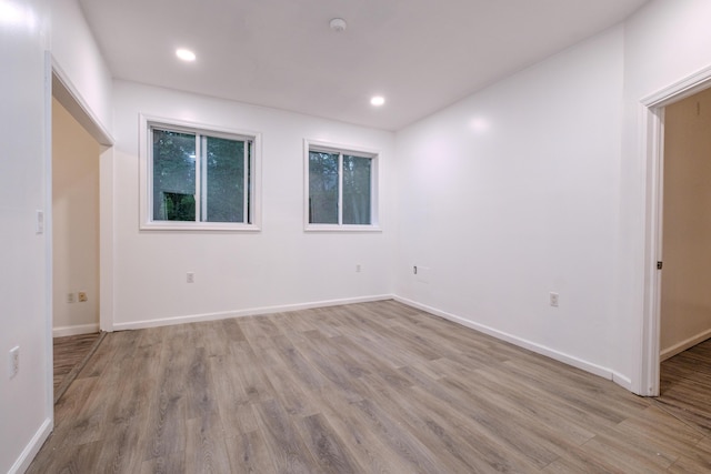 5104 Lake Dr, East Stroudsburg, PA 18301 - unfurnished room with light wood-type flooring and recessed lighting
