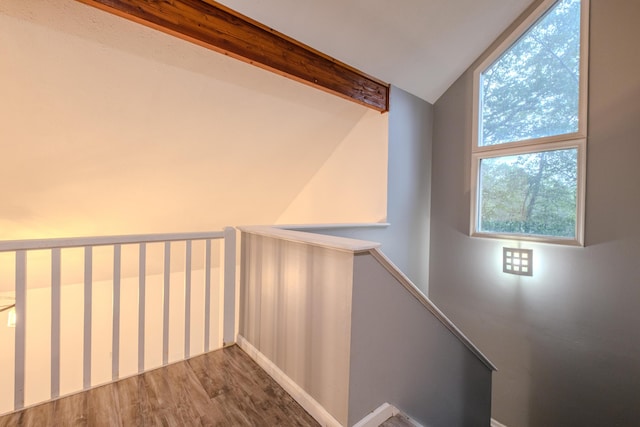 5104 Lake Dr, East Stroudsburg, PA 18301 - stairs featuring wood finished floors