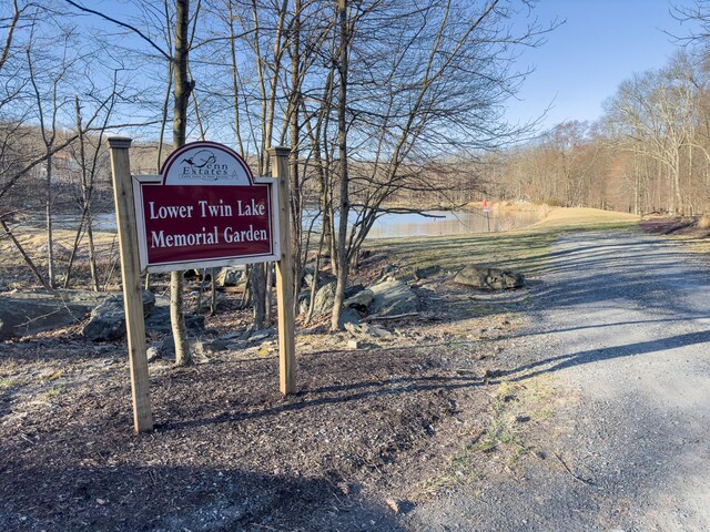 5104 Lake Dr, East Stroudsburg, PA 18301 - view of community featuring a water view