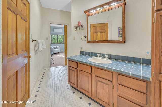 bathroom featuring vanity