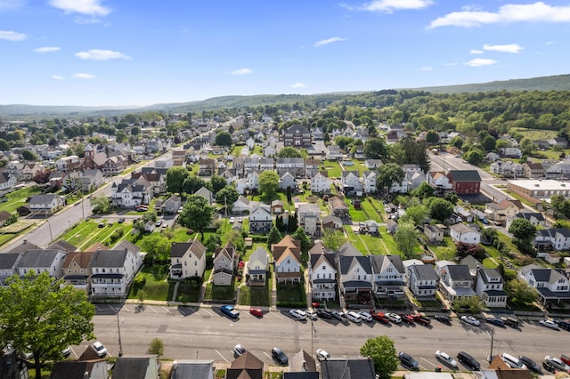 aerial perspective of suburban area