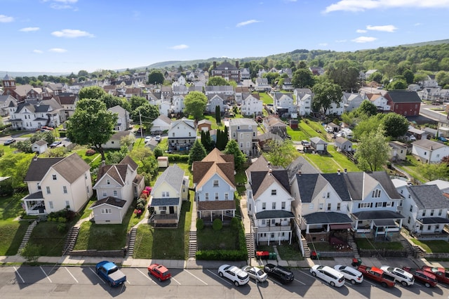 aerial view of residential area