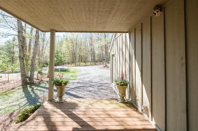 355 Windy Bush Rd, Pocono Pines, PA 18350 - deck with a view of trees