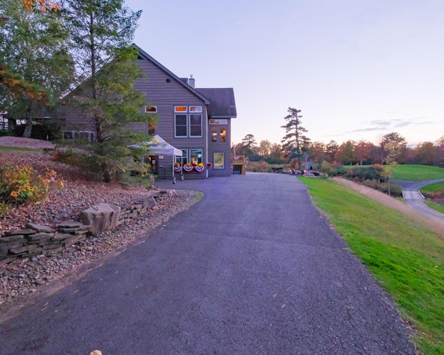 355 Windy Bush Rd, Pocono Pines, PA 18350 - view of front of home featuring a chimney
