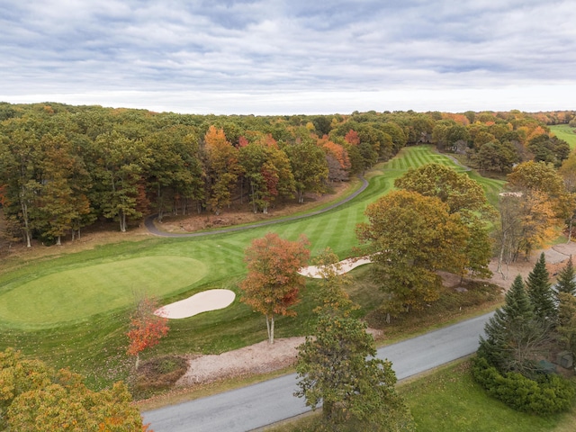 355 Windy Bush Rd, Pocono Pines, PA 18350 - aerial overview of property's location with a golf course