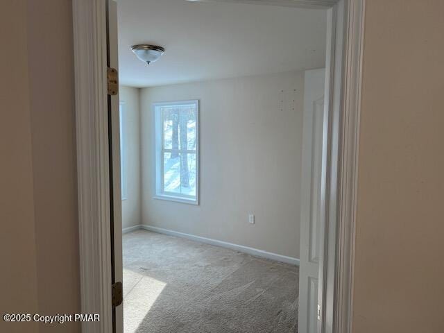 view of carpeted empty room