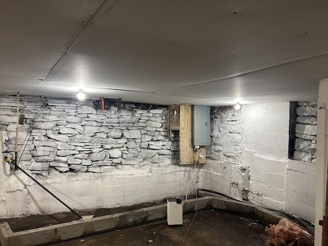 22 Quay Ave, Mount Pocono, PA 18344 - unfinished basement featuring electric panel