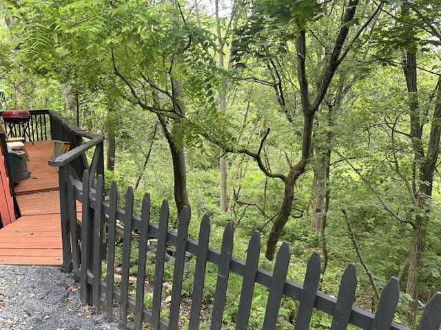 22 Quay Ave, Mount Pocono, PA 18344 - gate featuring a wooded view