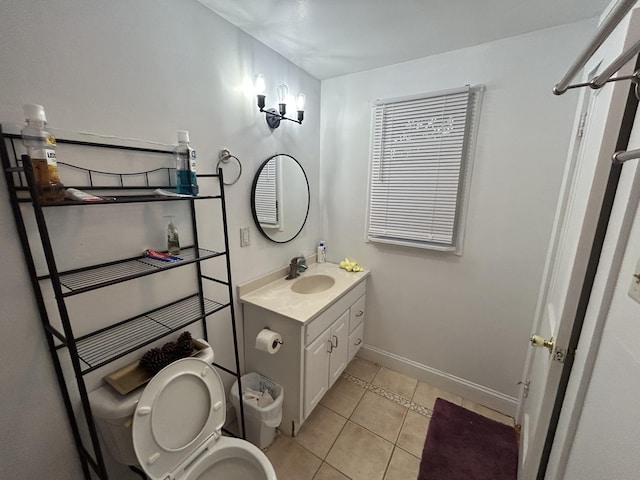 22 Quay Ave, Mount Pocono, PA 18344 - bathroom with vanity and tile patterned flooring