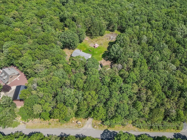 446 Dew Drop Dr, Jim Thorpe, PA 18229 - aerial overview of property's location with a heavily wooded area