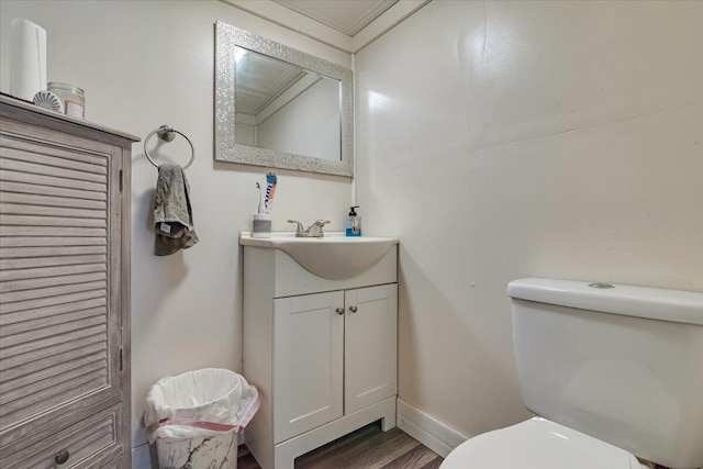 446 Dew Drop Dr, Jim Thorpe, PA 18229 - half bath featuring vanity and wood finished floors