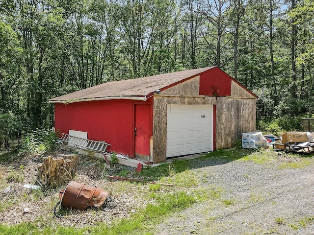 446 Dew Drop Dr, Jim Thorpe, PA 18229 - view of detached garage