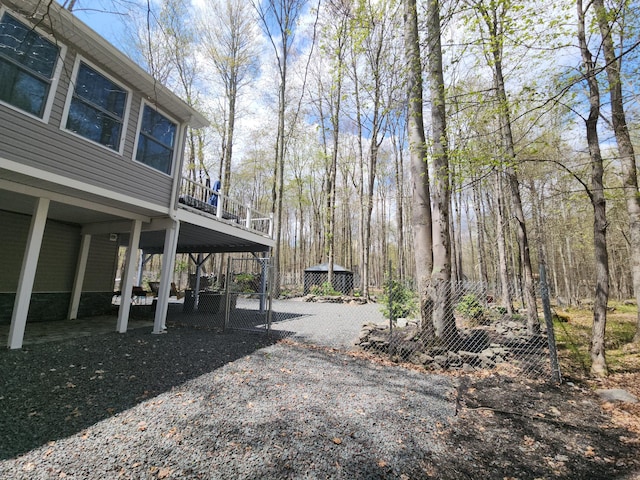 419 Quaker Ct, Pocono Lake, PA 18347 - view of yard with fence and a gate