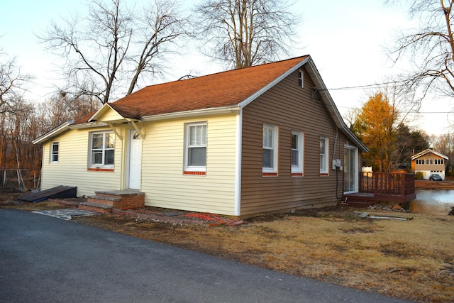 view of side of home