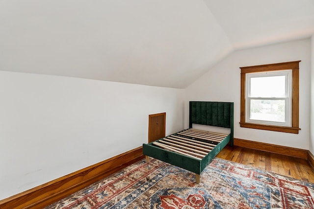 312 Columbia Ave, Palmerton, PA 18071 - bedroom featuring lofted ceiling and hardwood / wood-style floors