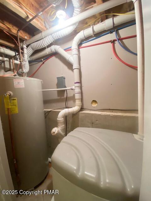 utilities featuring gas water heater