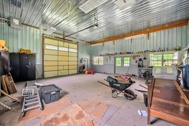 188 Cress Dr, Saylorsburg, PA 18353 - garage featuring metal wall
