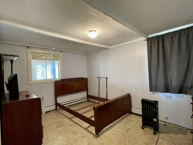 215 Outer Dr, Dingmans Ferry, PA 18328 - bedroom with a baseboard heating unit