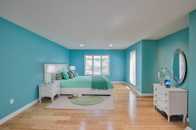 205 Osprey Way E, Stroudsburg, PA 18302 - bedroom featuring light wood-type flooring, baseboards, and recessed lighting