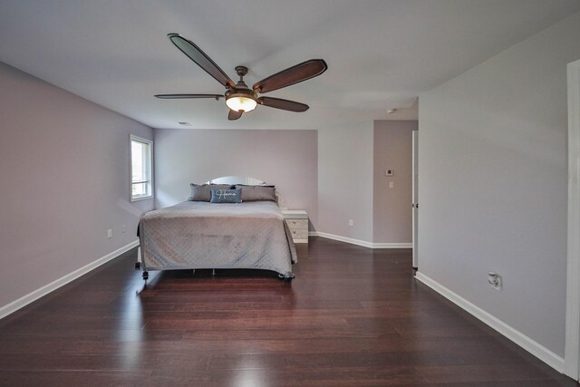 205 Osprey Way E, Stroudsburg, PA 18302 - bedroom with wood finished floors, baseboards, and a ceiling fan
