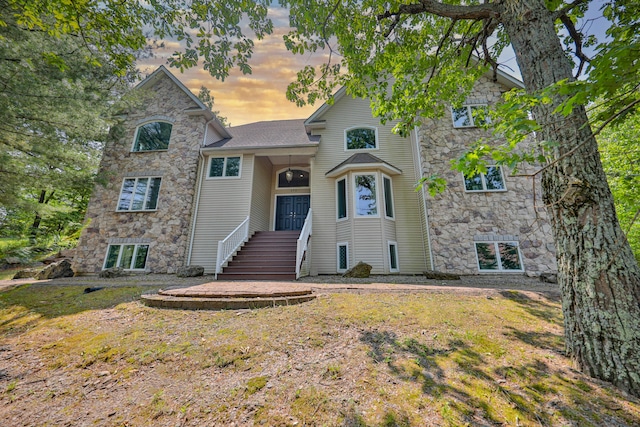205 Osprey Way E, Stroudsburg, PA 18302 - view of front of home with stone siding