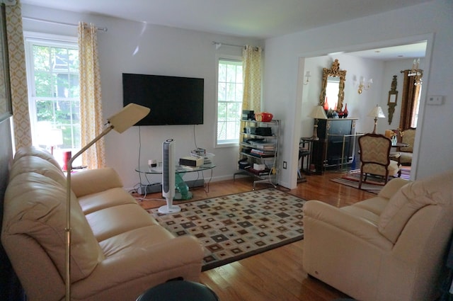 6251 Decker Rd, Bushkill, PA 18324 - living room featuring healthy amount of natural light and wood finished floors