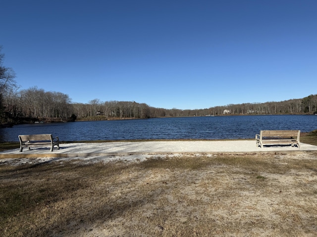 248 Seneca Dr, Milford, PA 18337 - dock area featuring a water view and a view of trees