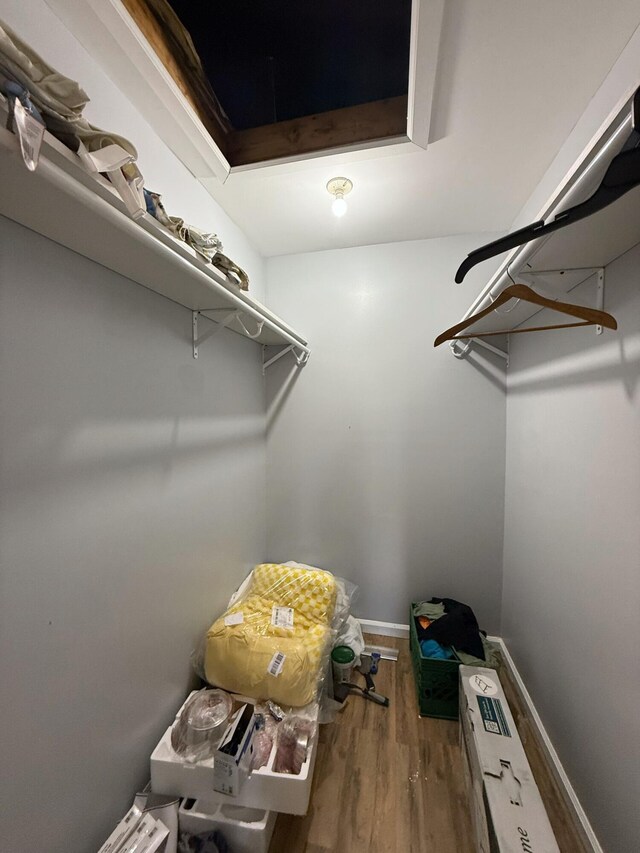 104 Sunset Dr, Mount Pocono, PA 18344 - walk in closet with wood finished floors