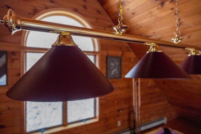 232 Stafford Dr, Bushkill, PA 18324 - detailed view of wooden ceiling and wooden walls
