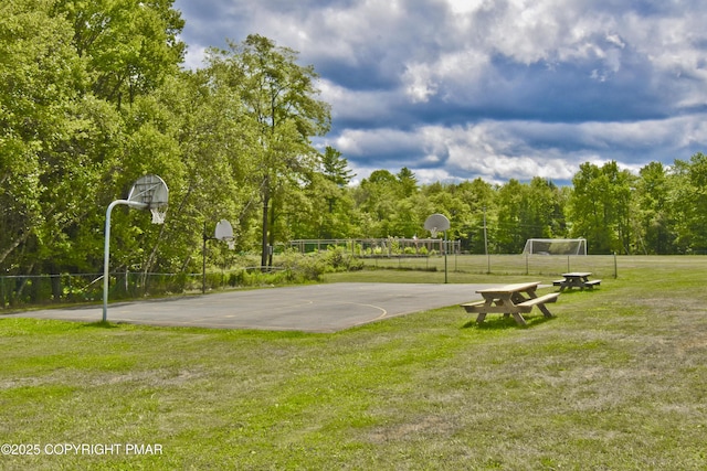 1046 Maple Dr, Pocono Lake, PA 18347 - view of basketball court featuring community basketball court