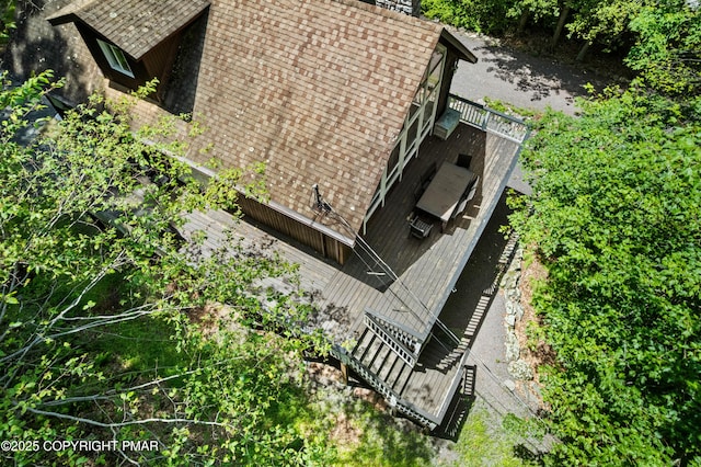 1046 Maple Dr, Pocono Lake, PA 18347 - view from above of property