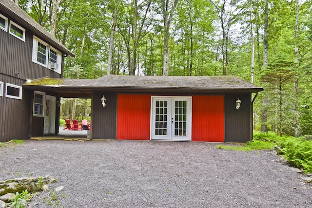 1046 Maple Dr, Pocono Lake, PA 18347 - view of front facade with french doors