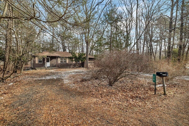 view of front of property