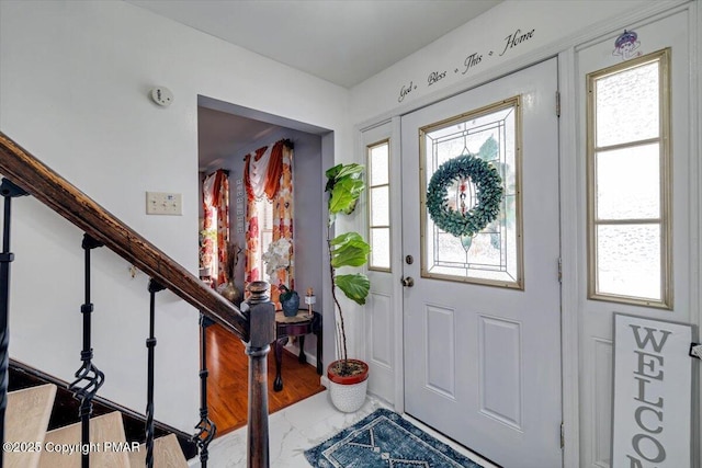 entrance foyer with stairway