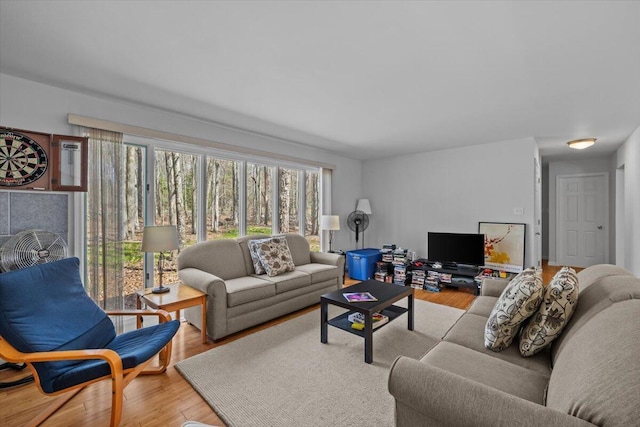 1232 Redwood Ter, Pocono Pines, PA 18350 - living area featuring wood finished floors