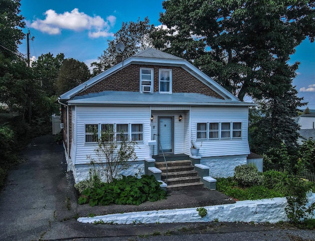 view of front of home