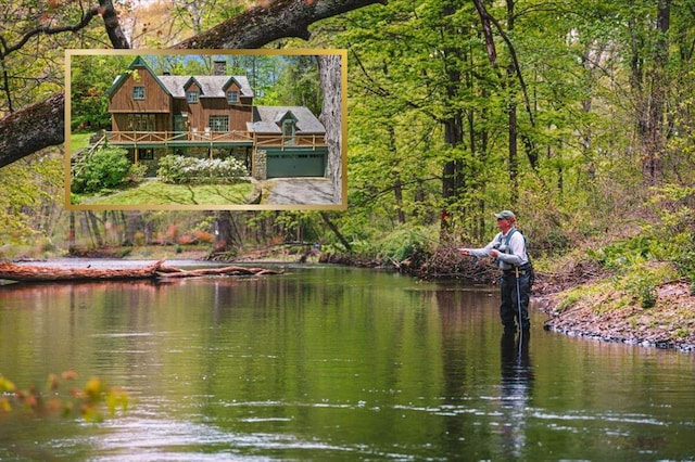 1341 Beaver Valley Rd, Stroudsburg, PA 18360 - water view featuring a forest