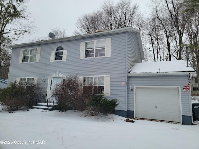 view of front of house featuring a garage