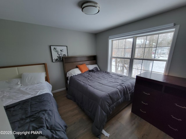 bedroom featuring hardwood / wood-style floors