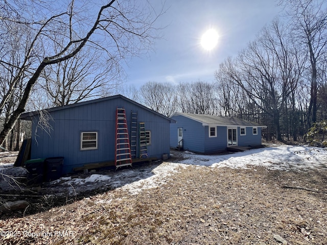 view of rear view of property