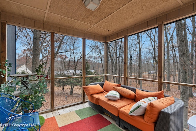 view of sunroom / solarium