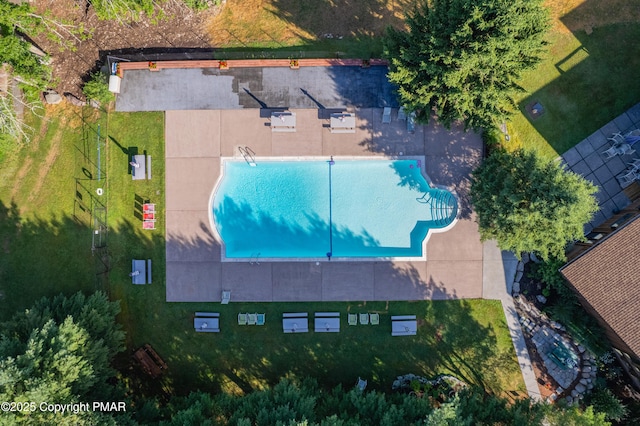 birds eye view of property