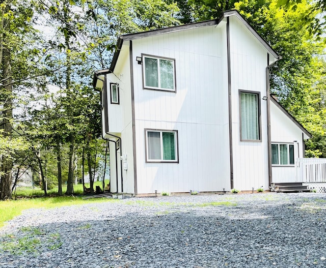 8540 Hillcrest Dr, Tobyhanna, PA 18466 - view of property exterior with a deck