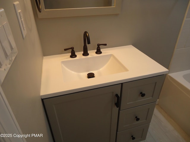 bathroom with vanity