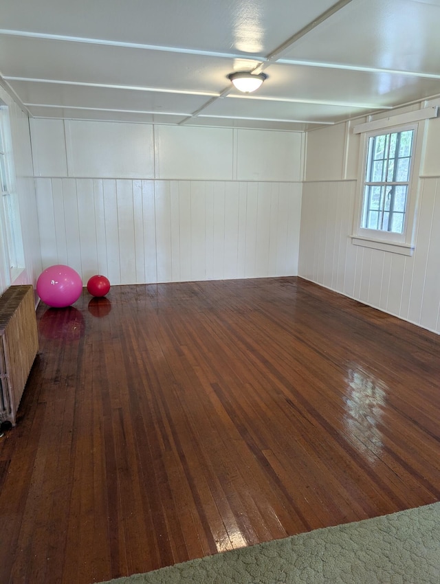 1105 Rte 390, Cresco, PA 18326 - unfurnished room with radiator and hardwood / wood-style floors