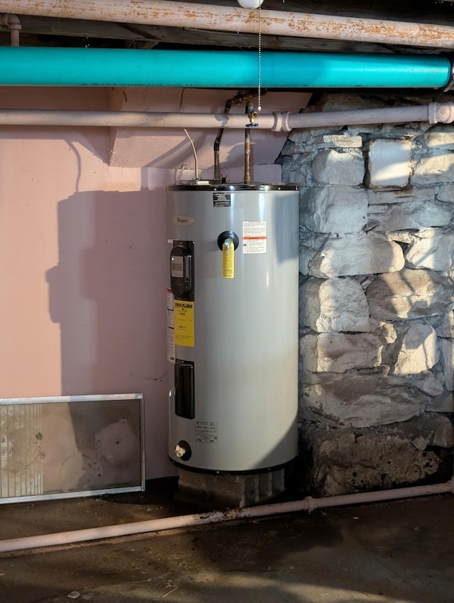 1105 Rte 390, Cresco, PA 18326 - utility room with electric water heater
