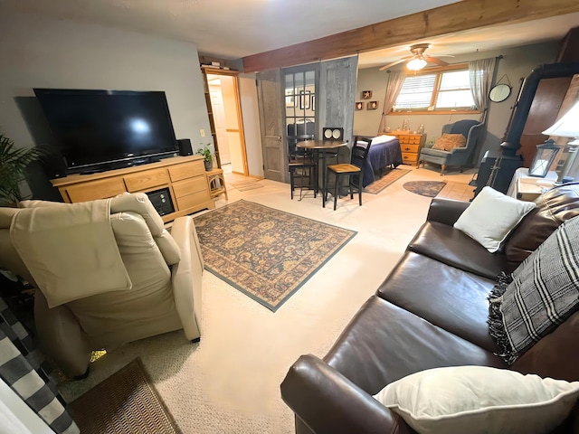 25 Cobblewood Dr, Mount Pocono, PA 18344 - living room with ceiling fan