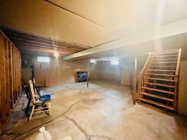 2121 Sassafras Ln, Kunkletown, PA 18058 - basement featuring stairs