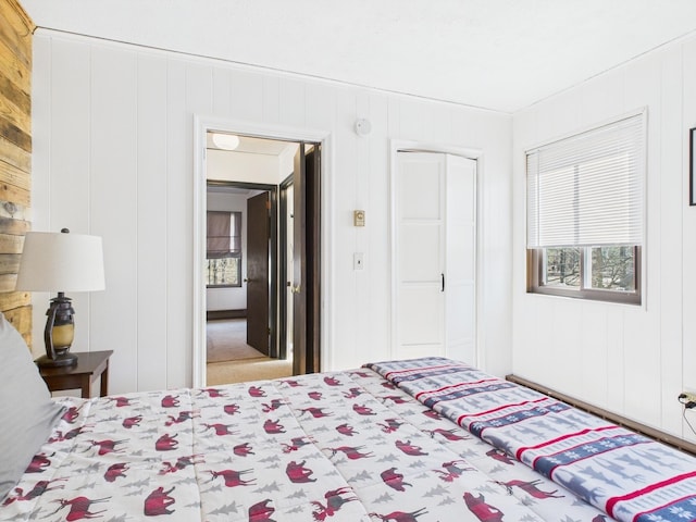 bedroom featuring a closet